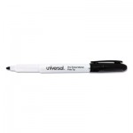 UNV43671 Pen Style Dry Erase Marker, Fine Tip, Black, Dozen UNV43671