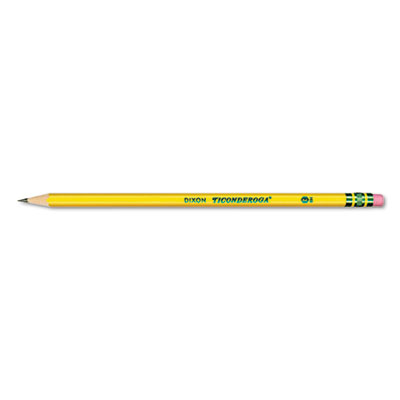 Ticonderoga Pencils, HB (#2), Black Lead, Yellow Barrel, 96/Pack DIX13872