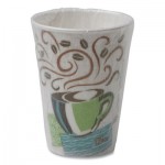 Dixie PerfecTouch Paper Hot Cups, 12 oz, Coffee Haze Design, Individually Wrapped, 1,000/Carton DXE5342CDWR
