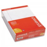 UNV20630 Perforated Edge Writing Pad, Legal Ruled, Letter, White, 50-Sheet, Dozen UNV20630