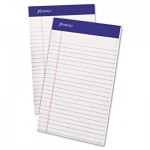 Ampad Perforated Writing Pad, Narrow, 5 x 8, White, 50 Sheets, Dozen TOP20304