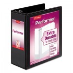 Performer ClearVue Slant-D Ring Binder, 4" Cap, 11 x 8 1/2, Black CRD17811