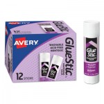 Avery Permanent Glue Stics, Purple Application, 1.27 oz, Stick AVE00226