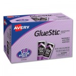 Avery Permanent Glue Stics, Purple Application, .26 oz, 18/Pack AVE98079