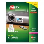 Avery Permanent ID Labels w/TrueBlock Technology, Laser, 1 1/4 x 1 3/4, White, 1600/PK AVE6576