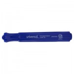 UNV07053 Permanent Markers, Chisel Tip, Blue, Dozen UNV07053
