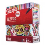 Sharpie Permanent Markers Ultimate Collection, Assorted Tips, Assorted Colors, 45/Pack SAN2011580