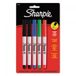 Sharpie Permanent Markers, Ultra Fine Point, Assorted Colors, 5/Set SAN37675PP