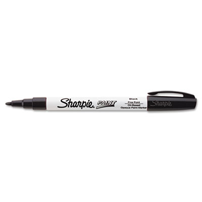 Sharpie Permanent Paint Marker, Fine Bullet Tip, Black SAN35534