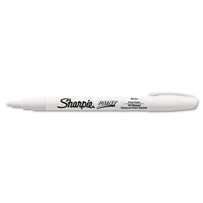 Sharpie 37315 Permanent Paint Marker, Fine Point, White SAN35543