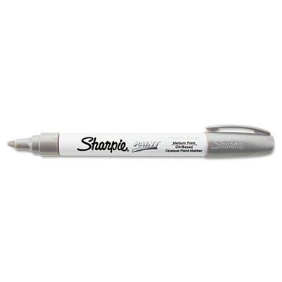 Sharpie 34938 Permanent Paint Marker, Medium Point, Silver SAN35560