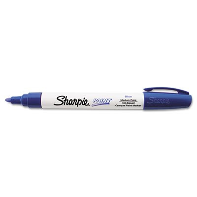 Sharpie 34903 Permanent Paint Marker, Medium Point, Blue SAN35551