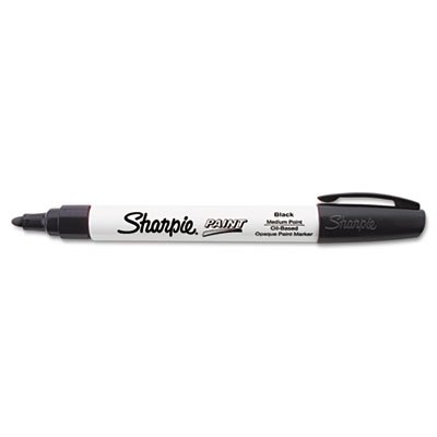 Sharpie 34901 Permanent Paint Marker, Medium Point, Black SAN35549