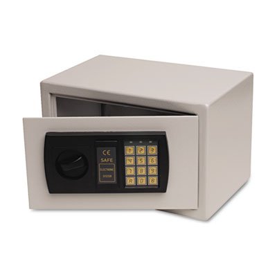 Gary by FireKing Personal Safe, 0.3 ft3, 12-1/4w x 7-3/4d x 7-3/4h, Light