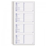 Tops Petty Cash Receipt Book, 5 1/2 x 11, Two-Part Carbonless, 200 Sets/Book TOP4109