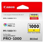 Canon PFI-1000 Yellow Ink Tank 0549C002