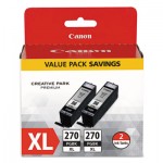 (PGI-270XL) High-Yield Ink, Black, 2/PK CNM0319C005