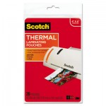 Scotch Photo Size Thermal Laminating Pouches, 5 mil, 6 x 4, 20/Pack MMMTP590020