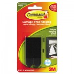 Command Picture Hanging Strips, 5/8" x 2 3/4", Black, 4/Pack MMM17201BLK