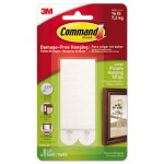 Command 17206-ES Picture Hanging Strips, Removable, 0.5" x 3.63", White, 4 Pairs/Pack MMM17206ES