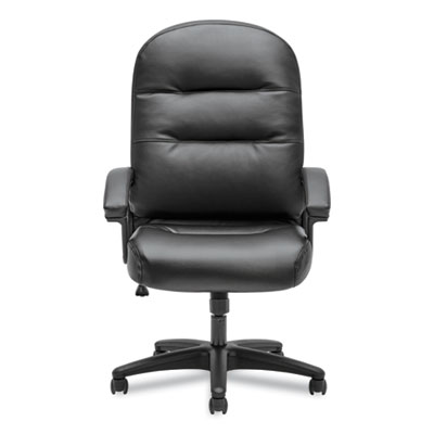 HON H2095.H.PWST11.T Pillow-Soft 2090 Series Executive High-Back Swivel/Tilt Chair, Black, Leather HON2095HPWST11T