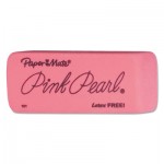 Paper Mate Pink Pearl Eraser, Large, 12/Box PAP70521