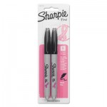 Sharpie Pink Ribbon Fine Tip Permanent Marker, Black, 2/Pack SAN1801743