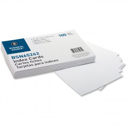 Business Source Plain Index Card 65262