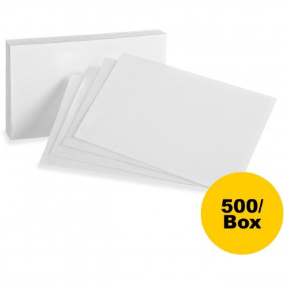 Oxford Plain Index Cards 50BX
