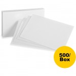 Oxford Plain Index Cards 50BX