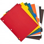 Business Source Plain Tab Color Polyethylene Index Dividers 01810