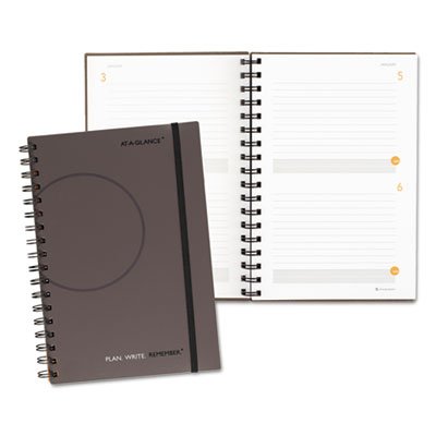 At-A-Glance Planning Notebook Two Days Per Page, 6 x 9, Gray AAG80620330
