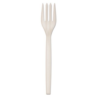 Eco-Products HY-S002 Plant Starch Fork - 7", 50/PK, 20 PK/CT ECOEPS002