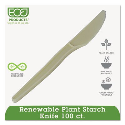 EP-S001PK Plant Starch Knife - 7", 50/PK ECOEPS001PK