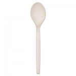 Eco-Products HY-S003 Plant Starch Spoon - 7", 50/PK, 20 PK/CT ECOEPS003