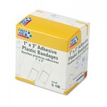 First Aid Only Plastic Adhesive Bandages, 1" x 3", 100/Box FAOG106