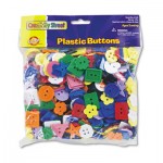 Creativity Street Plastic Button Assortment, 1 lb, Assorted Colors/Sizes CKC6120
