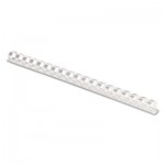 Fellowes Plastic Comb Bindings, 3/8" Diameter, 55 Sheet Capacity, White, 100 Combs/Pack FEL52371