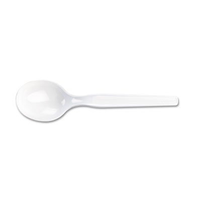 Dixie SM207 Plastic Cutlery, Heavy Mediumweight Soup Spoon, 1000 per Carton DXESM207CT