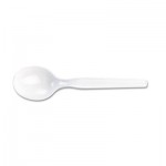 Dixie SM207 Plastic Cutlery, Heavy Mediumweight Soup Spoon, 1000 per Carton DXESM207CT
