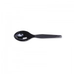 Dixie TM507 Plastic Cutlery, Heavy Mediumweight Teaspoons, Black, 1000 per Carton DXETM507CT
