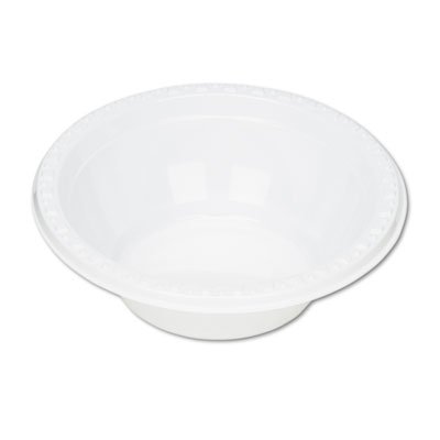 Tablemate Plastic Dinnerware, Bowls, 5oz, White, 125/Pack TBL5244WH