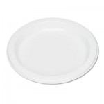 Plastic Dinnerware, Plates, 7" dia, White, 125/Pack TBL7644WH