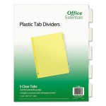 Office Essentials Plastic Insertable Dividers, 5-Tab, Letter AVE11466