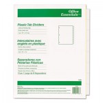 Office Essentials Plastic Insertable Dividers, 8-Tab, Letter AVE11468