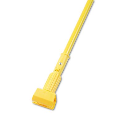 Plastic Jaws Mop Handle for 5 Wide Mop Heads, 60" Aluminum Handle, Yellow BWK610