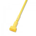 Plastic Jaws Mop Handle for 5 Wide Mop Heads, 60" Aluminum Handle, Yellow BWK610