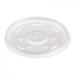 Dart Plastic Lids, for 12oz Hot/Cold Foam Cups, Slip-Thru Lid, White, 1000/Carton DCC12SL