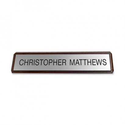 Xstamper Plastic Name Plates On Wood K81