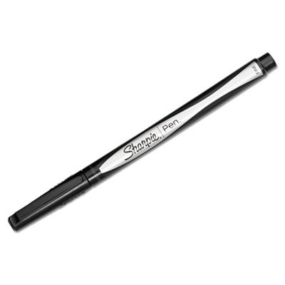 Sharpie Plastic Point Stick Permanent Water Resistant Pen, Black Ink, Fine, Dozen SAN1742663